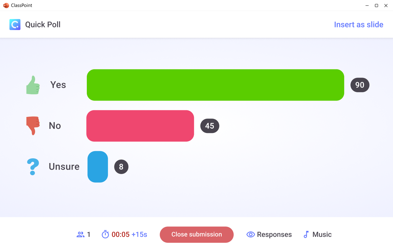 Yes No quick poll